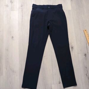 Mizzen Main Mens Helmsman Pants 31 Slim Fit Chino Blue Performance Stretch